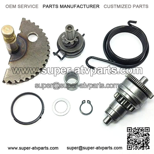 49cc 50cc GY6 Kick start Gear Starter Motor Clutch Gear Bendix Scooter Moped ATV