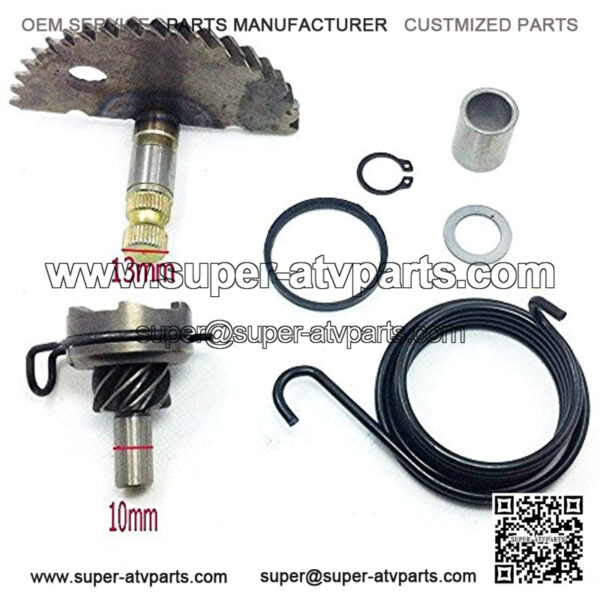 49cc 50cc GY6 Kick start Gear Starter Motor Clutch Gear Bendix Scooter Moped ATV - Image 2