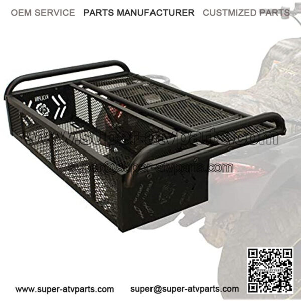 53350 ATV Rear Drop Rack Basket Convertible 3-in-1, Black, 43" l x 31" w x 10" h