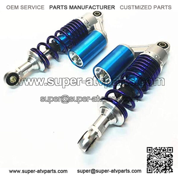 340mm Motorcycle Air Shock Absorbers Universal Fit for Honda Suzuki Kawasaki ATV Go Kart Quad Dirt Sport Bike (Blue) - Image 3