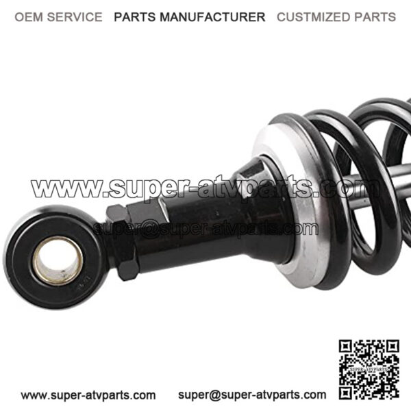 Pair 375mm Motorcycle Air Shock Absorbers Universal Fit for Honda Suzuki Yamaha Kawasaki ATV Go Kart Quad Dirt Sport Bikes Black & Silver - Image 4
