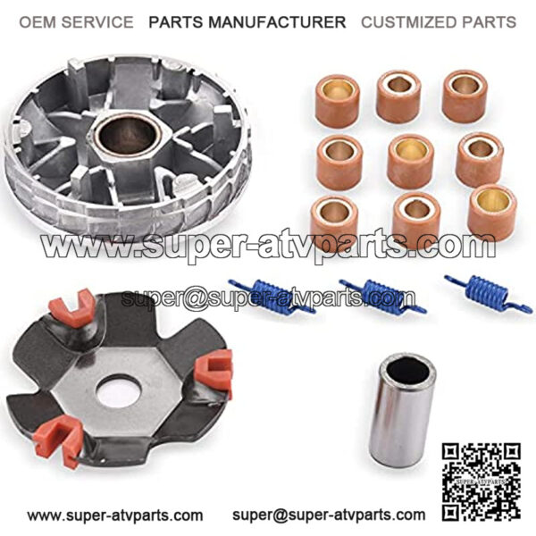 High Variator Assembly Front Clutch for GY6 QMB139 50cc Scooter Moped ATV Go Kart Taotao