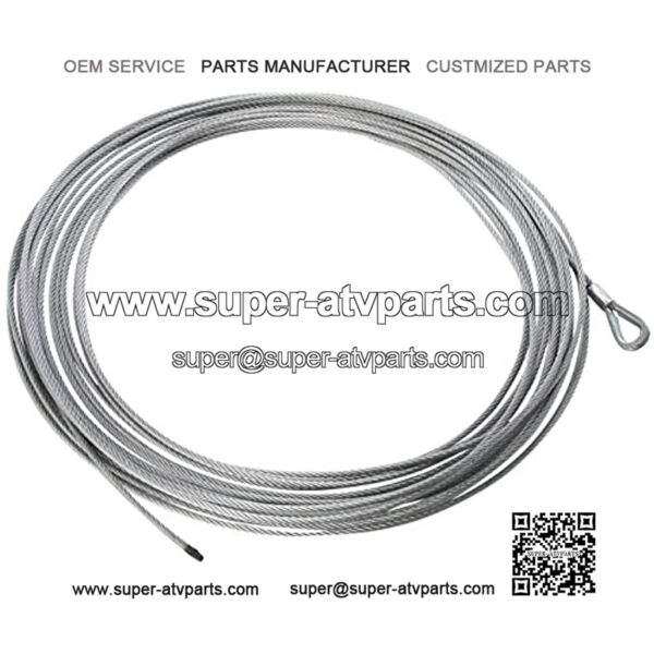 ATV-CBL-2K Winch Cable, Silver