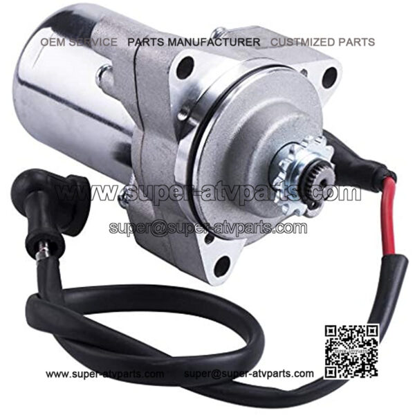 3 bolt Starter Motor WIth Line For 50cc 70 cc 90cc 100cc 110cc 125cc 4 Stroke Quad Wheelers ATVs Taotao SSR Roketa Go Karts Pit Bike Jonway SunL Dune Buggy Sandrail Coolster