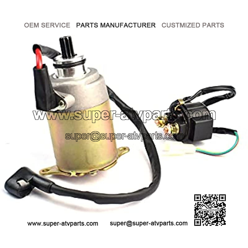 Starter Relay Solenoid Starter Motor For GY6 4-Stroke 50cc 150cc 200cc ...