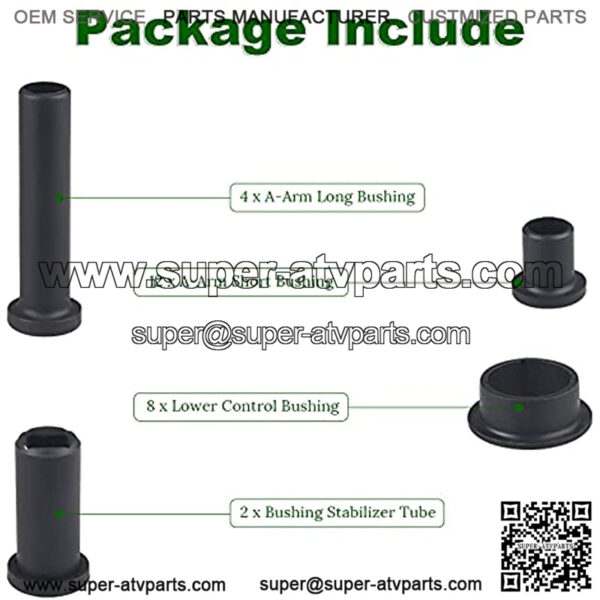 Compatible with Bushing Kit Stabilizer Tube Kit for Sportsman 800 EFI 500 HO 4x4 700 400 ATV,26PCS - Image 2