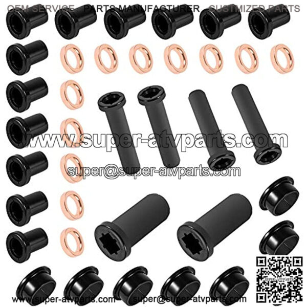 Rear Suspension Lower Control Arm Bushing 26 pcs & 12pcs Spacers Kits ABS Fit for Polaris ATV Sportsman 500 RSE 400 4x4 700 - Image 2