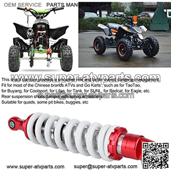 330mm Universal ATV Rear Shock Damper,Adjustable Rear Shock Damper Replacement for Pit Quad Dirt Bike ATV - Image 2