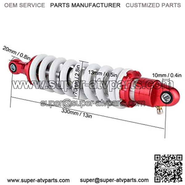 330mm Universal ATV Rear Shock Damper,Adjustable Rear Shock Damper Replacement for Pit Quad Dirt Bike ATV - Image 5