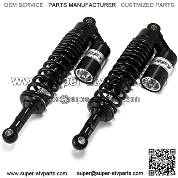 360mm 14.17 inch 8mm Spring Universal Motorcycle Air Shock Absorber Rear Suspension ATV Quad Scooter Dirt Bike For CBR600 CBR400 CB500 YZF XC EXC XCF Black,+ - Image 3