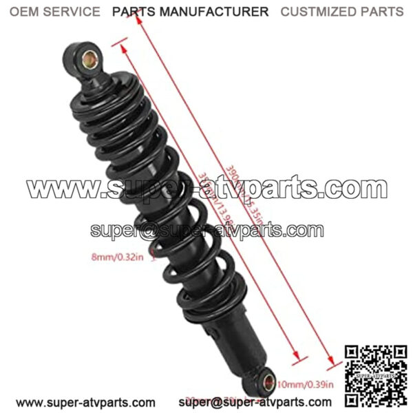 355mm Universal Shock Absorber Shock Suspension,8mm CNC aluminum alloy Spring Adjustable Dam - Image 2