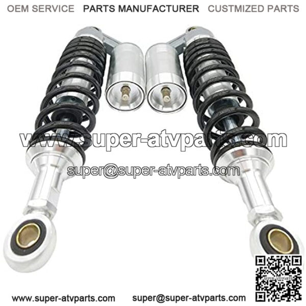 340mm Motorcycle Air Shocks Absorber Fit for Honda Yamaha Kawasaki ATV Go Kart Quad Dirt Sport Bikes(Silver/Black,1 Pair) - Image 3
