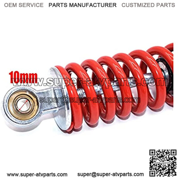 350mm/13. 8in Rear Shock Absorber Universal Fit for Dune Buggy Quad Dirt Bike ATV Aluminium Alloy Shock Spring Suspension Red - Image 4