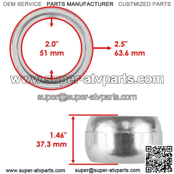 Exhaust Muffler Head Pipe Gasket for Polaris General 1000/General 4 1000 2016-21 (For: Polaris) - Image 2