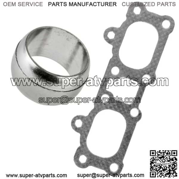 Exhaust Muffler Head Pipe Manifold Gasket for Polaris General XP 1000 2016-2021 (For: Polaris)