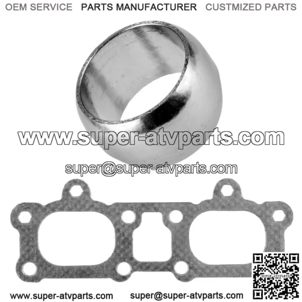 Exhaust Muffler Head Pipe Manifold Gasket for Polaris General XP 1000 2016-2021 (For: Polaris) - Image 3