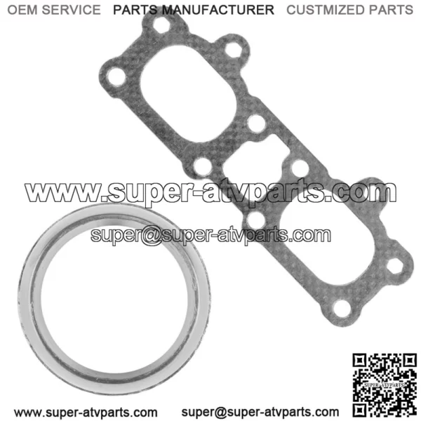 Exhaust Muffler Head Pipe Manifold Gasket for Polaris General XP 1000 2016-2021 (For: Polaris) - Image 4