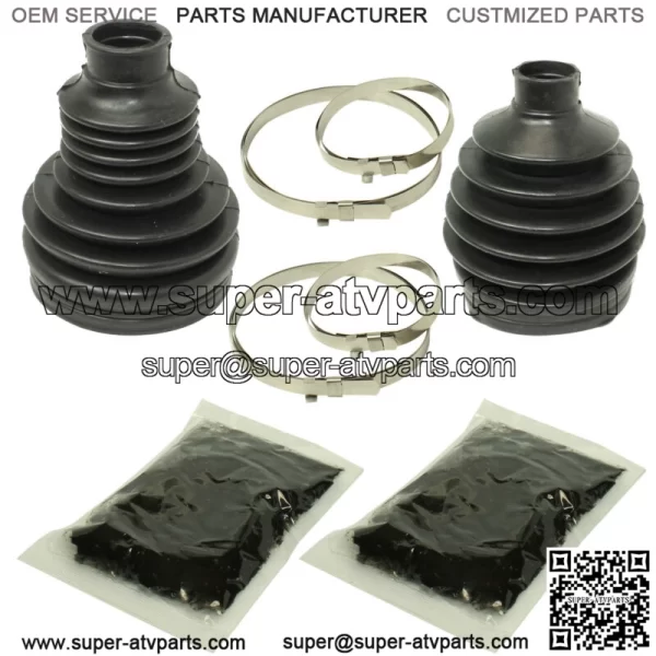 Front Axle Outer Inner CV Boot Kit for Polaris Sportsman XP 1000 2016 2017 (For: Polaris)
