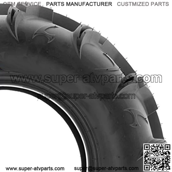 Pair of 2 Warrior AT 26x9-12 ATV UTV Mud & Trail Tires, 6 PR, Tubeless A048 - Image 4