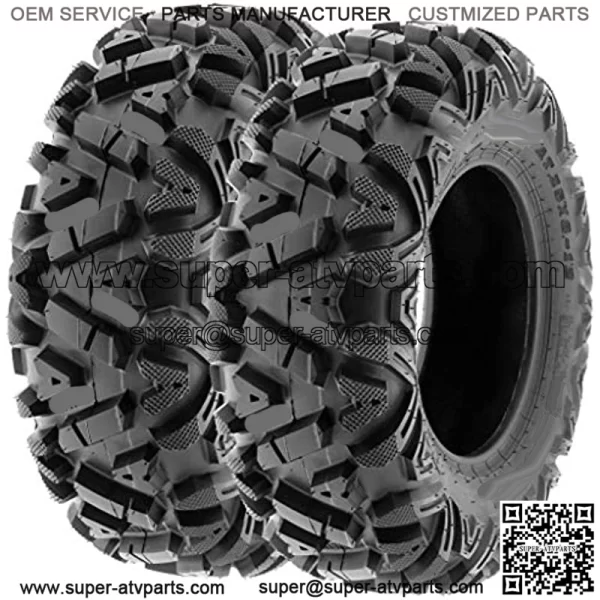 Pair of 2 Power.I All-terrain ATV UTV Off Road Tires 28x9-12 28x9x12,6 PR Tubeless A033