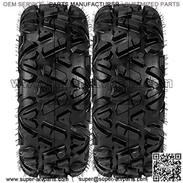 2PCS 25x8-12 Front All Terrain Trailer ATV Utility UTV Tires 25 8 12 2512 6PR