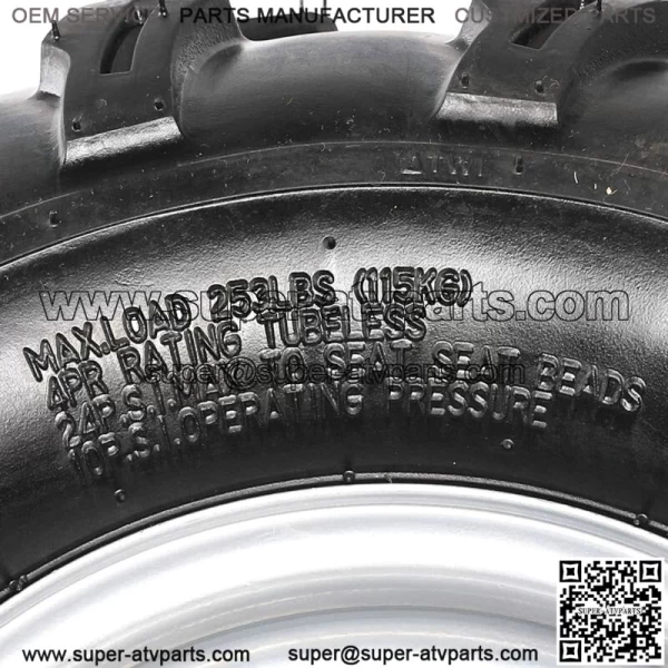 GOLF CART 8" Tire RIM WHEELS 18x9.5-8 KNOBBY TIRES (SET OF 2) 18x9.5x8 - Image 4