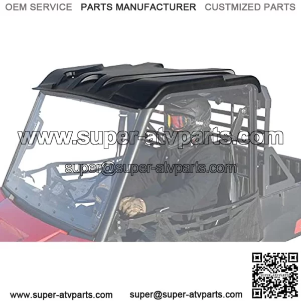 Midsize Plastic Polaris Roof for 2015+ Polaris Ranger 570 / EV | 2017+ 500 / ETX | Rugged Molded 6mm Plastic Construction | Polaris Ranger Roof Works with Most Windshields and Mirrors!