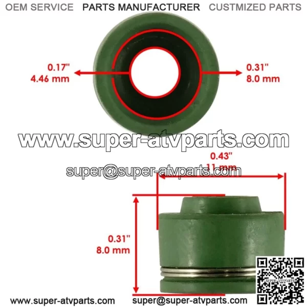 Intake Exhaust Valve Stem Seal For Arctic Cat Proclimb XF1100 2012-2013 - Image 2