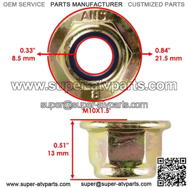 Rear Lower Outer A-Arm Bushing Kit For Polaris Sportsman X2 850 2011 - Image 4
