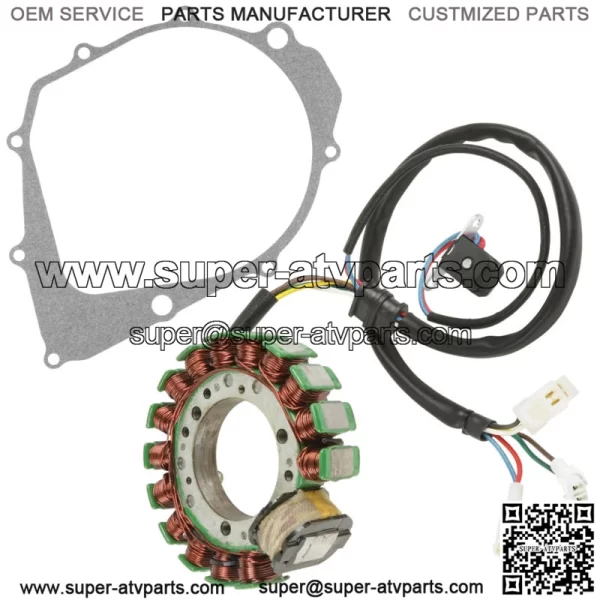 Stator & Gasket for Yamaha Big Bear 350 YFM350F 4X4 1995 1996 1997 New