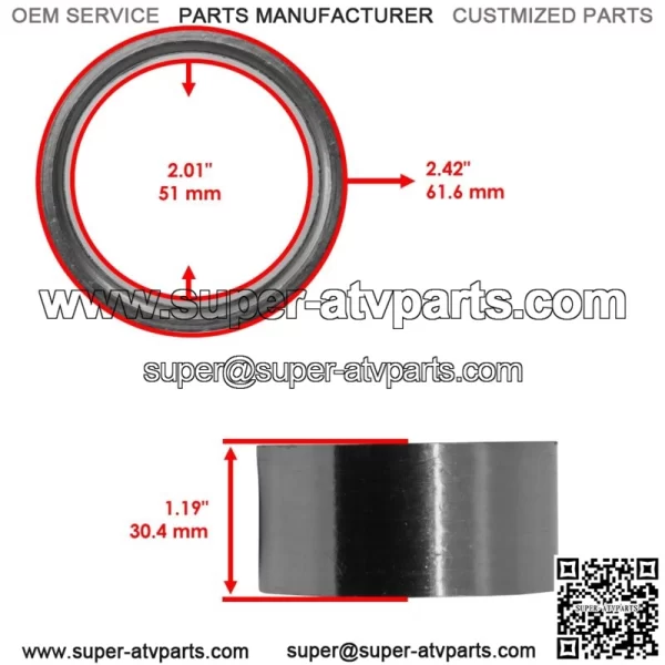 Exhaust Muffler Gasket for Kawasaki Z900 Z900RS 2017-2019 11061-0447 - Image 2