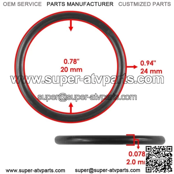 Oil Pump O-Ring Seal for Polaris WideTrak 600 IQ 2010-17 / WideTrak 600 FS 2014 - Image 2