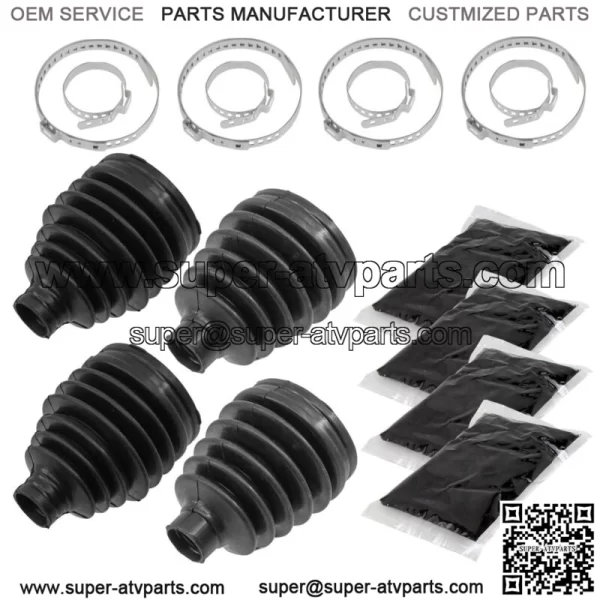 Front Outer/Inner CV Axle Boots For Honda Pioneer 700-4 SXS700M4 2017-2022