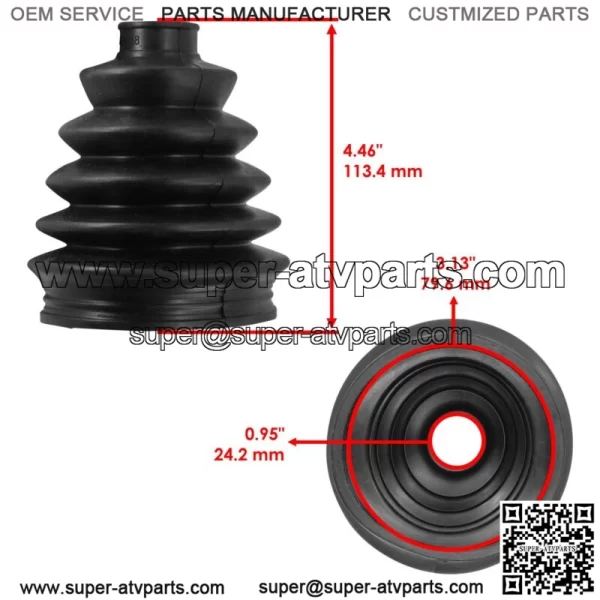Front Left or Right CV Axle Inner Boot Set For Honda Talon1000R SXS10S2R 19-2022 - Image 2