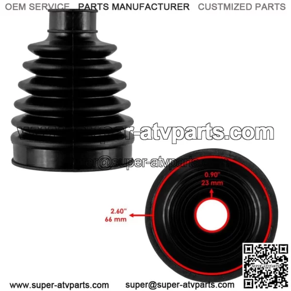 Front Outer & Inner CV Axle Boot For Honda Pioneer 700 SXS700M2 2017 2018-2022 - Image 3
