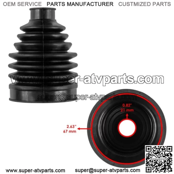 Front Outer CV Axle Boot For Honda Pioneer 700 SXS700M2 2017 2018-2022 - Image 2
