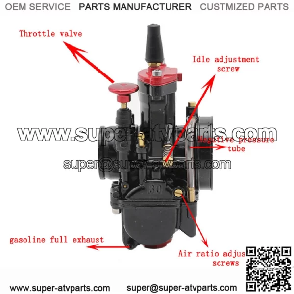 MAIKUNI PWK21 24 26 28 30 32 34mm carb ATV motorcycle carburetor KEIHIN - Image 3