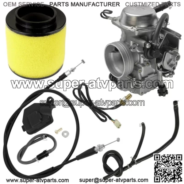Carburetor Cable & Filter for Honda TRX350FE FourTrax Rancher 2000-03