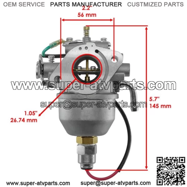 Carburetor for Kohler Command CV22-67537 WAWB 22HP Engine 24-853-25-S - Image 2