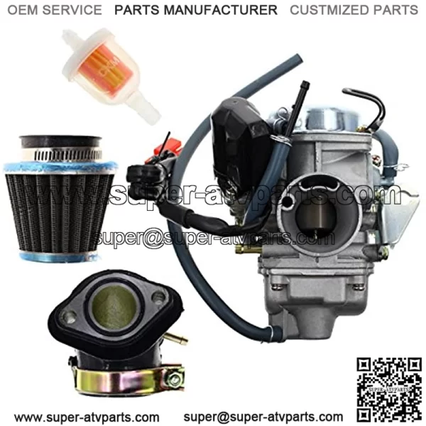 GY6 150cc Carburetor GY6 26mm Carb for Kazuma Baja Eagle Go Kart Carb with Air Filter