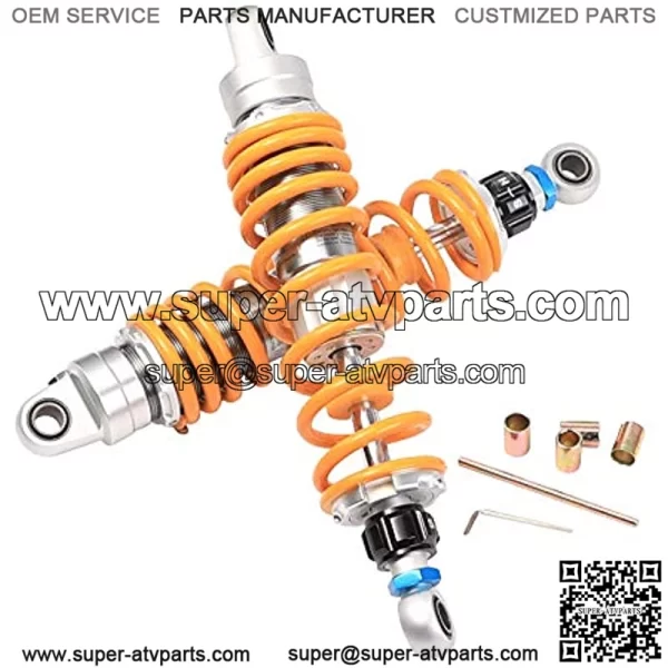Pair 330mm 13" Rear Adjustable Shocks Absorbers Suspension For Dirt Bike Go Kart ATV