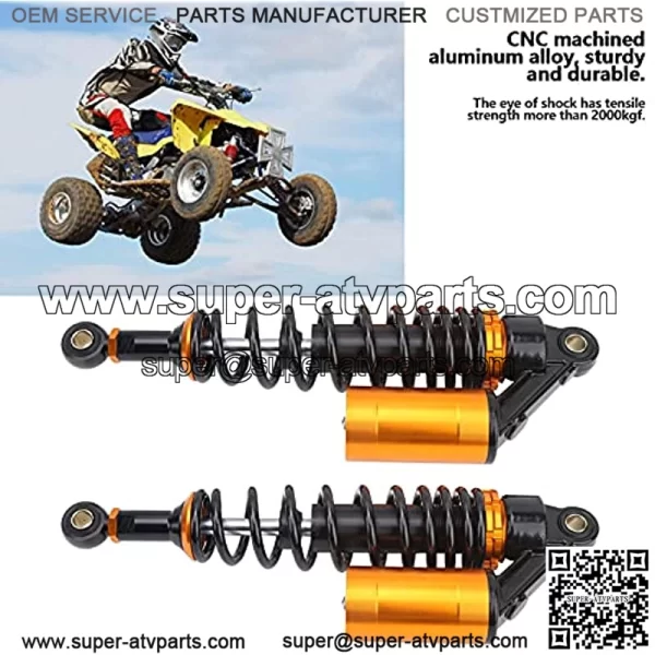 340mm/ 13.39in Springs Damper, Aluminum Alloy Front Rear Suspension Damper with Air Pocket for Motorcycles/Off-Road Vehicles/ATVs - Image 2