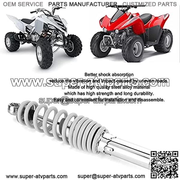 Front Suspension Damper Fit for PIT Dirt Bike ATV Go Kart, 12.6in Front Shock Absorbers Suspension Damper Steel Alloy Parts - Image 2