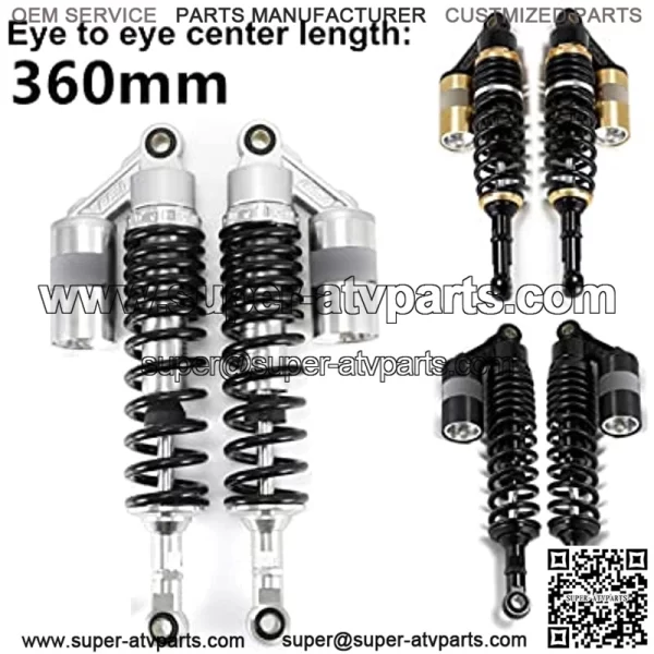 360mm Motorcycle Rear Air Shock Absorbers Suspension for Dirt Bike Motor ATV Quad (Color : M99-34-3) - Image 2
