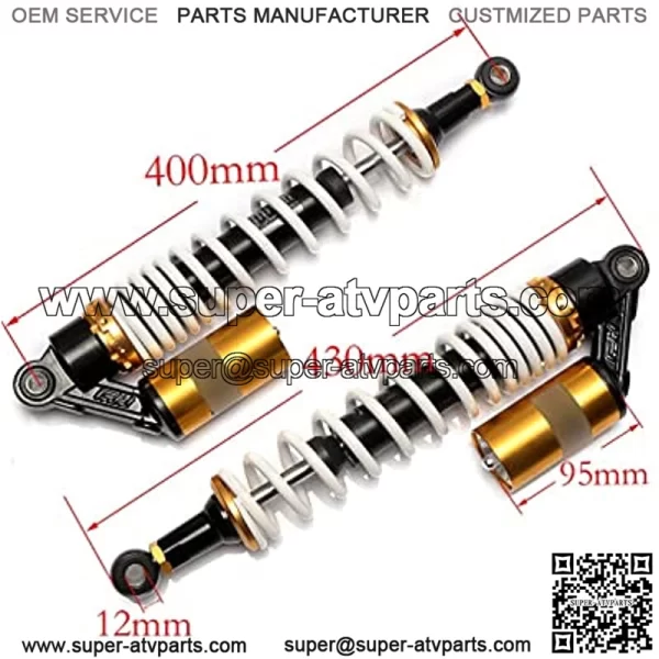 400mm Motorcycle Air Shock Absorber Rear Suspension Dirt Bike Motor Scooter ATV Quad - Image 4