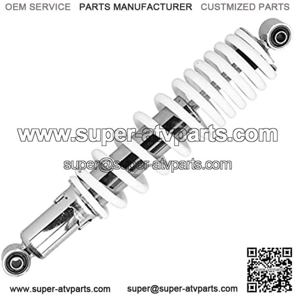 370mm/14.6in Shock Absorber Rear Suspension, Universal 5 Levels Adjustable Spring Pressure Rear Suspension Shock Absorber, Steel Alloy Rear Suspension Damper for Motorcycle ATV