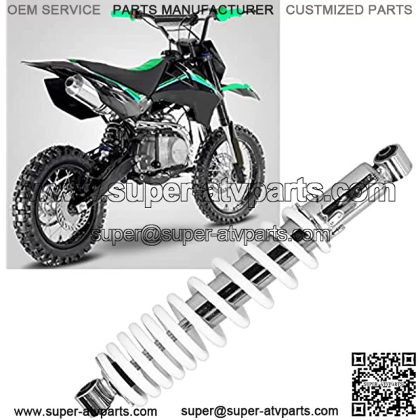 370mm/14.6in Shock Absorber Rear Suspension, Universal 5 Levels Adjustable Spring Pressure Rear Suspension Shock Absorber, Steel Alloy Rear Suspension Damper for Motorcycle ATV - Image 3