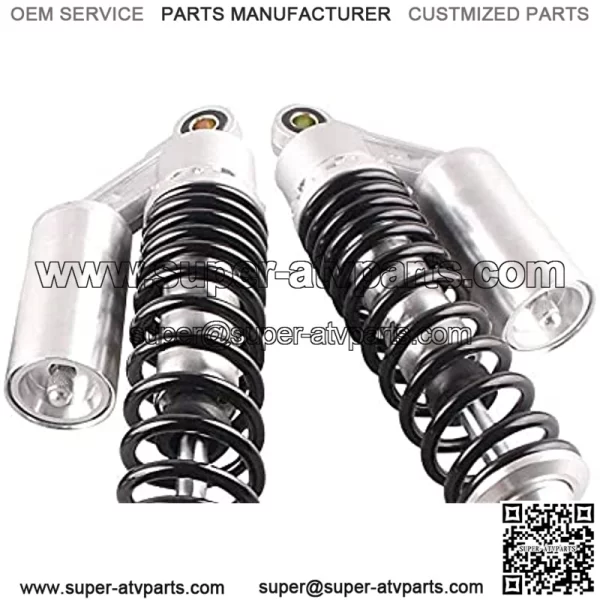 Pair 320mm Universal Motorcycle Rear Air Shock Absorbers for ATV Go Kart Quad Dirt Sport Bikes (black&bright) - Image 3