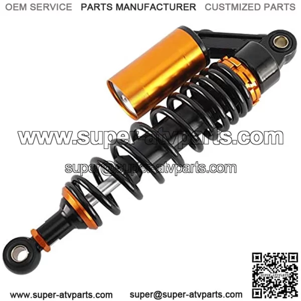 Pair 320mm Universal Motorcycle Rear Air Shock Absorbers for ATV Go Kart Quad Dirt Sport Bikes (black&gold) - Image 4