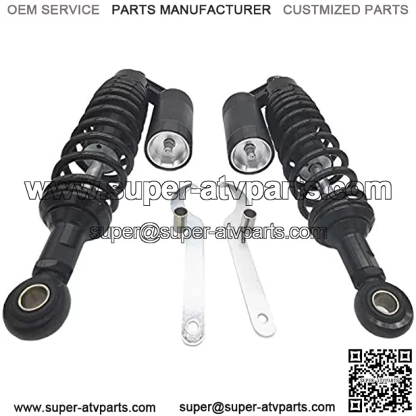 340mm Motorcycle Air Shock Absorbers Universal Fit for Honda Suzuki Yamaha Kawasaki ATV Go Kart Quad Dirt Sport Bikes (Black) - Image 2